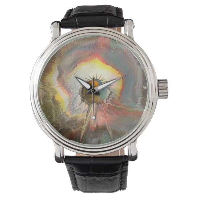 Originale Spin-Art Armbanduhr (Vorderseite)