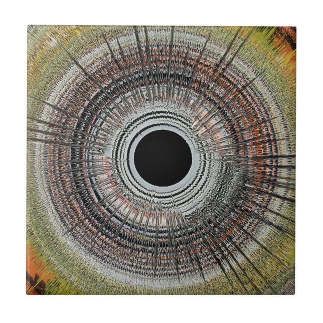 Originale Spin-Art Fliese (Vorderseite)