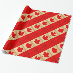 Originale vintage patriotische Nationalflagge Kana Geschenkpapier