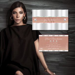 Originale von Silberkorallenglanzdiamanten Visitenkarte
