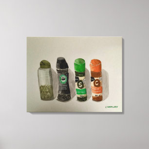 Originale Wasserfarben Leinwanddruck