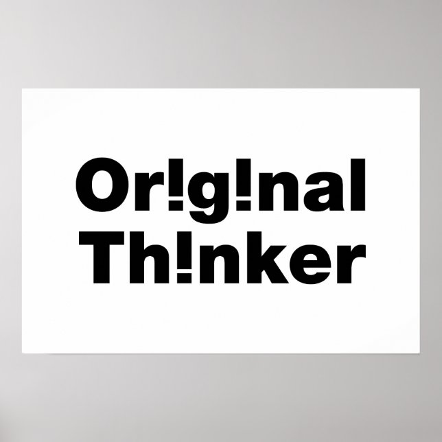 Originaler Denker Poster (Vorne)