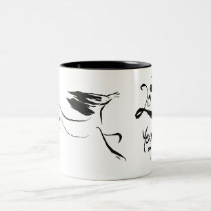 Originalgemälde 3 Pferd Chinesisches Neujahr 2026 Zweifarbige Tasse