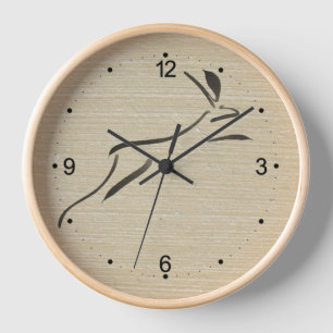 Originalgemälde Chinesisches Jahr des Hasen Geburt Uhr