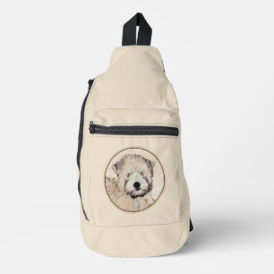 Originalgemälde Soft Coated Wheaten Terrier Crossbody Bag