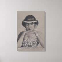 Originalgemälde von Silent Film Star