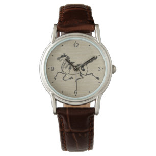 Originalpferdemalerei Chinesisches Horoskop Geburt Armbanduhr