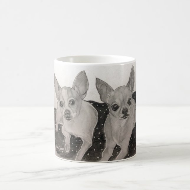 Originalvorlage der Chihuahua-Freunde Kaffeetasse (Mittel)