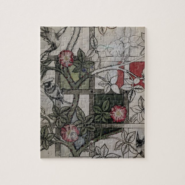 Originalvorlage für "Gitter" Tapetenentwurf, 1 Puzzle (Vertikal)