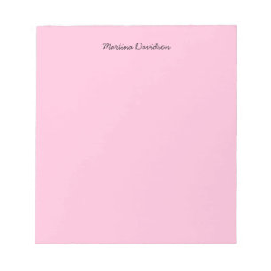 Originell Einzigartig Rosa Kreative Handschrift Notizblock