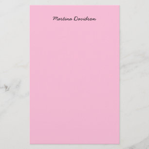 Originell einzigartige rosa kreative Handschrift Briefpapier