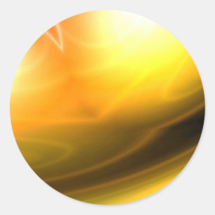 Originelle Abstrakte digitale Kunst Runder Aufkleber