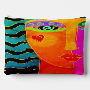 Originelle Abstrakte digitale Kunst Zubehörtasche