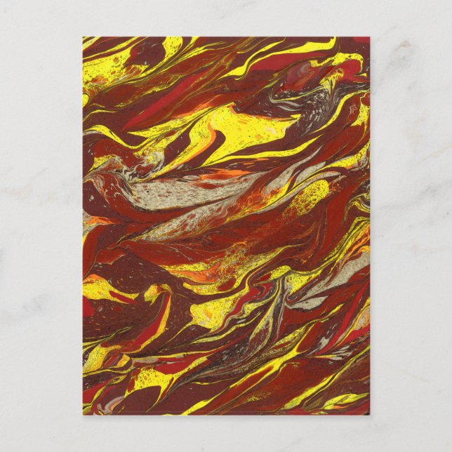 Originelle abstrakte Kunst Postkarte (Vorderseite)