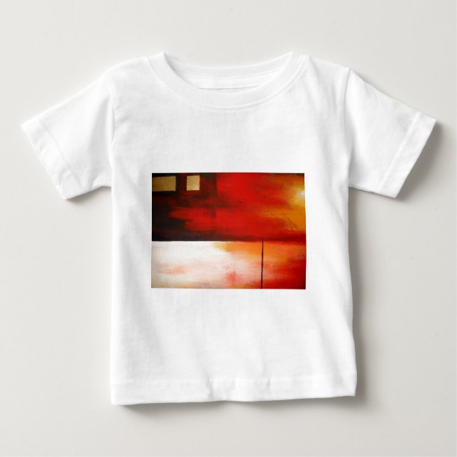 Originelle Abstrakte Malerei Baby T-shirt (Vorderseite)