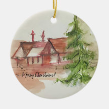 Originelle Aquarellskizze