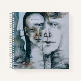 Originelle digitale Kunst Surrealismus Notizbuch