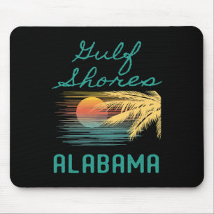 Originelle Golfküsten Palmen Tree Sunset Art Mousepad