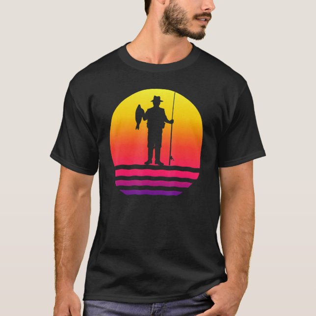 Originelle Idee für einen Fischer T-Shirt (Vorderseite)