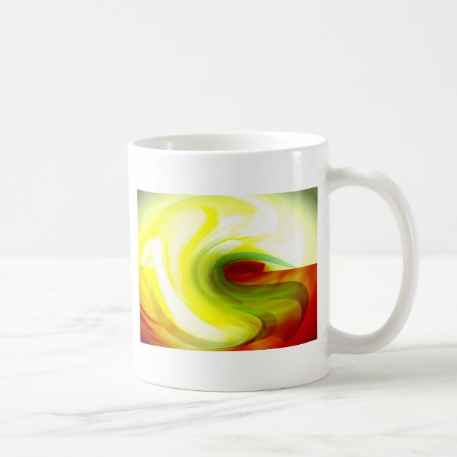 Originelle Kunst - Abstrakte Moderne Kunst Tasse (Rechts)