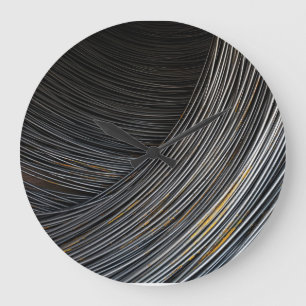 Originelle Kunst: "Das Leben behalte sich drehen" Große Wanduhr