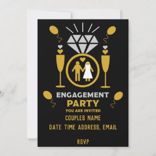 Originelle lustige Verlobungsfeier-Einladungen Save The Date