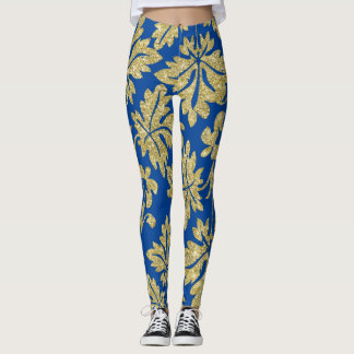 Originelle niedliche Goldene Blume Leggings