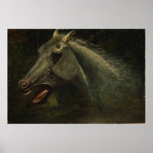 Originelle Ölskizze für "Das Letzte des Buffalo Poster