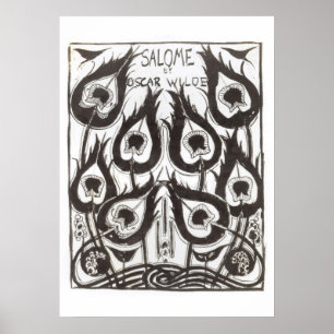 Originelle Skizze für den Cover "Salome" von Oscar Poster