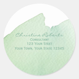 Originelle Türkis Aqua Aqua Aqua Runder Aufkleber