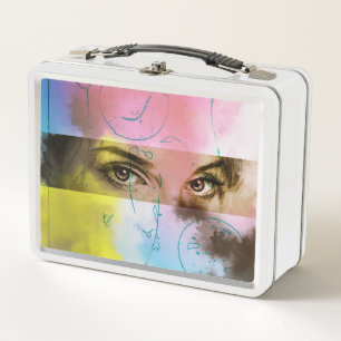 Originelle vintage Metall-Lunchbox - Stare Metall Lunch Box