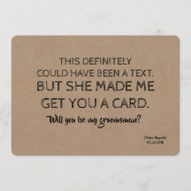 Origineller kreativer und lustiger TRAUZEUGE