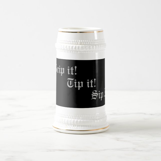 origineller Spass-Slogan Bierglas (Mittel)