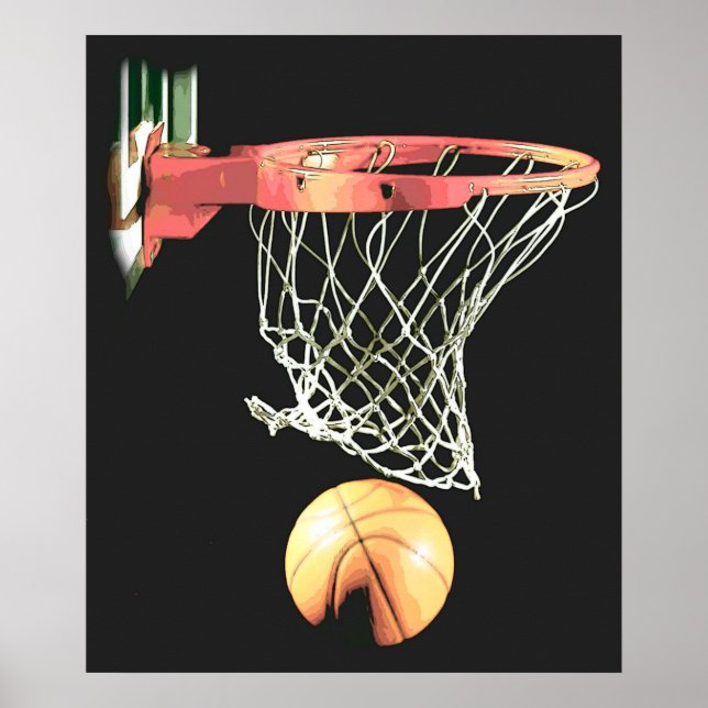 Originelles Basketball-Poster Poster (Vorne)