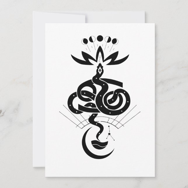 Originelles Design für den Schlangendruck 2025, Kr Einladung (Vorderseite)