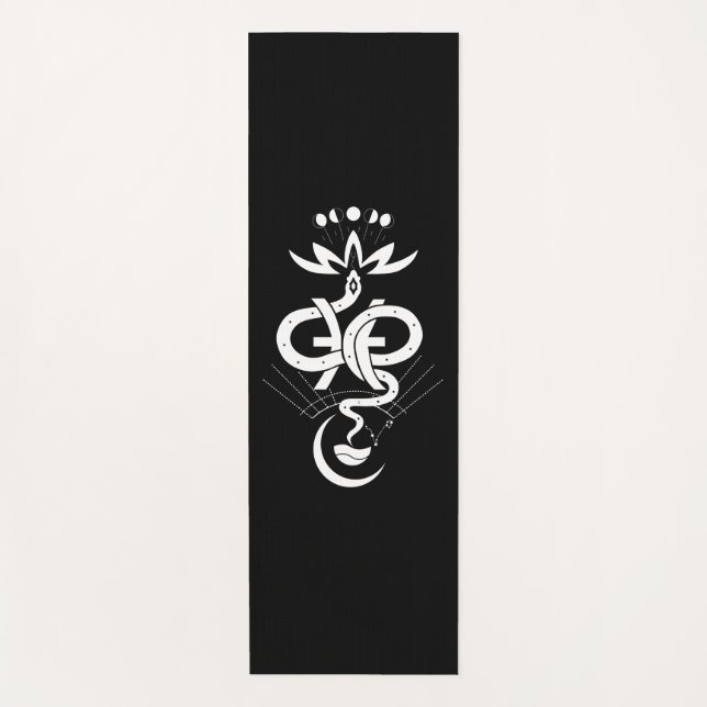 Originelles Design für den Schlangendruck 2025, Pi Yogamatte (Vorderseite)