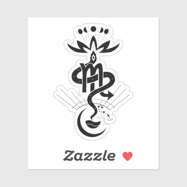 Originelles Design für den Schlangendruck 2025, Sk Aufkleber (Blatt)