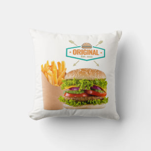 Originelles Fast Food Design. Kissen
