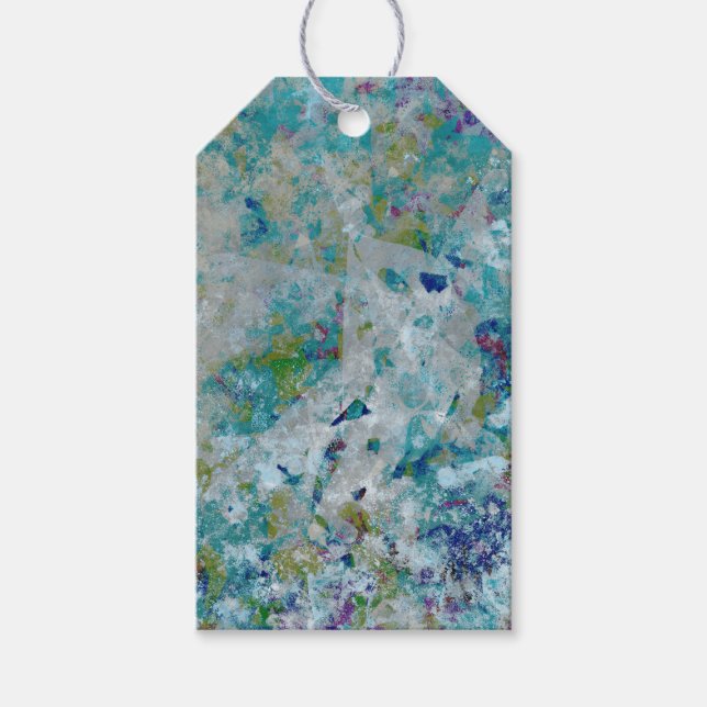 Originelles, modernes Kunstdesign Geschenkanhänger (Vorderseite)