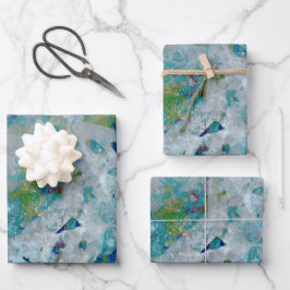 Originelles, modernes Kunstdesign Geschenkpapier Set