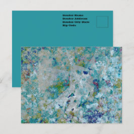 Originelles, modernes Kunstdesign Postkarte