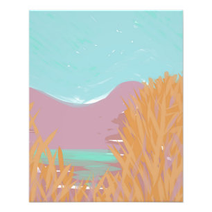 Originelles zeitgenössisches Kunstwerk "Der See" Fotodruck