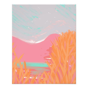 Originelles zeitgenössisches Kunstwerk "Der See" Fotodruck