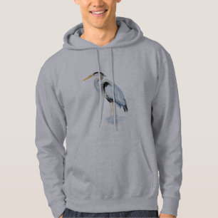 Orignal Watercolor Blaue Vogelwelt Hoodie