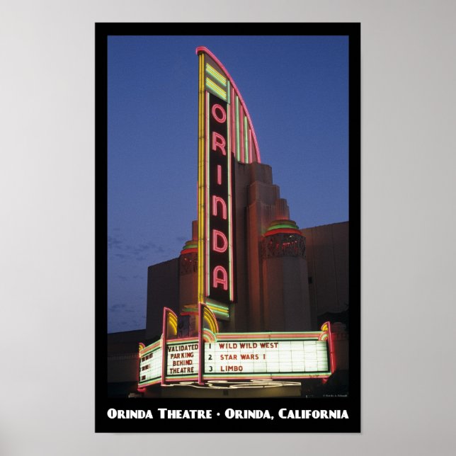 Orinda Theater 11x17 Poster (Vorne)