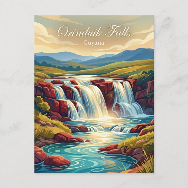Orinduik-Fälle Guyana Postkarte (Vorderseite)