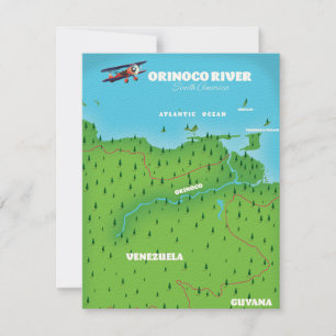 Orinoco-Fluss Südamerikakarte