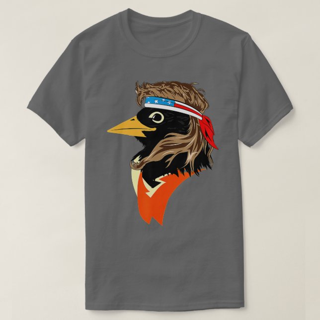 Oriole Bird American Hero Funny Trendy T-Shirt (Design vorne)