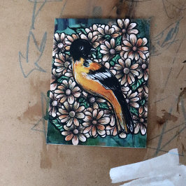 Oriole Bird Art-Designs Postkarte