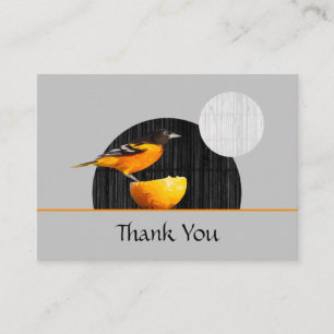Oriole Bird Danke Business Card Visitenkarte